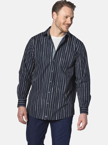 Jan Vanderstorm Comfort Fit Hemd 'Emiljan' in Blau: Vorderseite