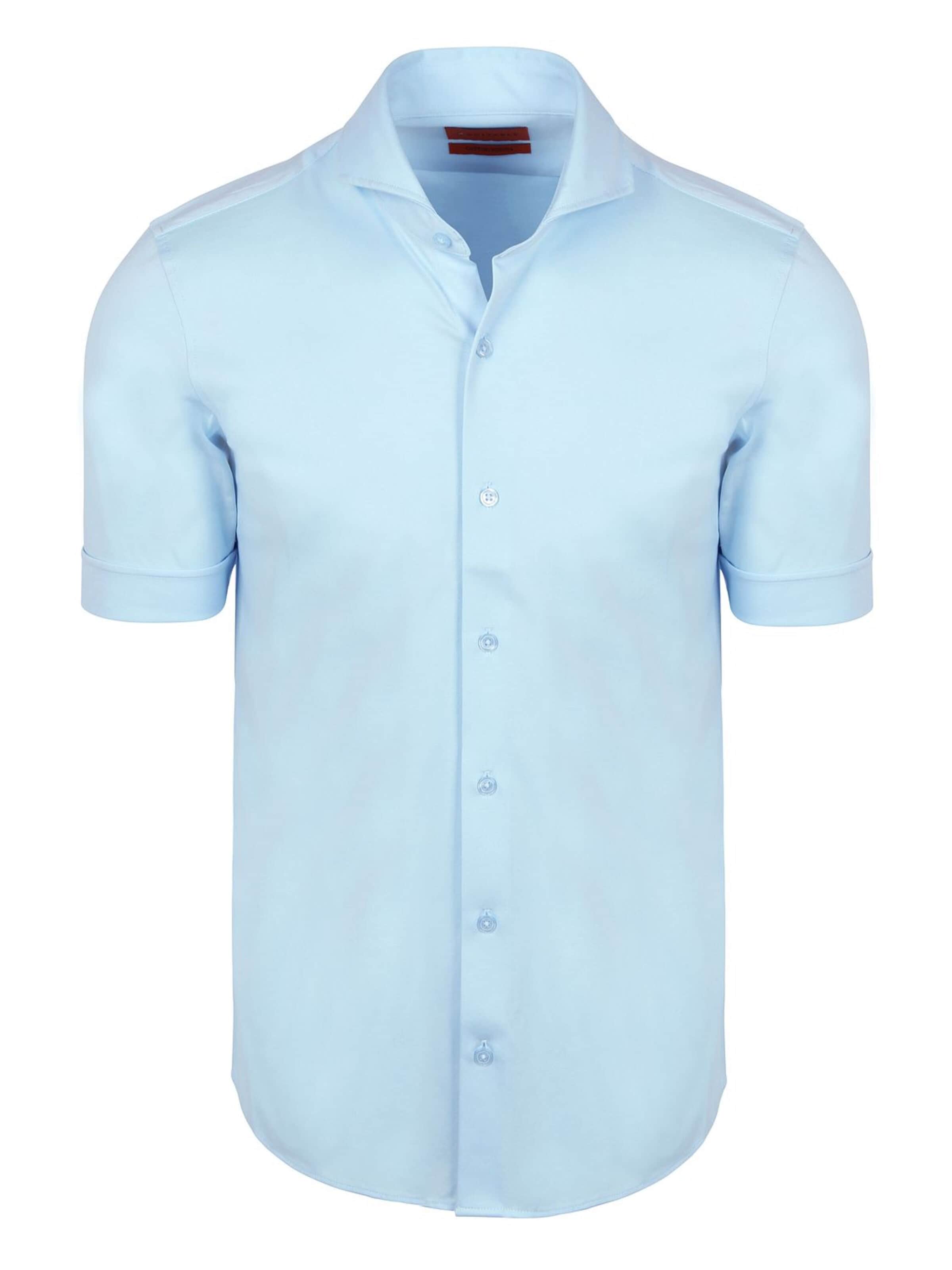 Suitable Button Up Shirt in Blue: front