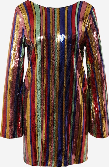 Suknelė iš Oasis, spalva – tamsiai mėlyna / Auksas / šviesiai žalia / raudona, Prekių apžvalga