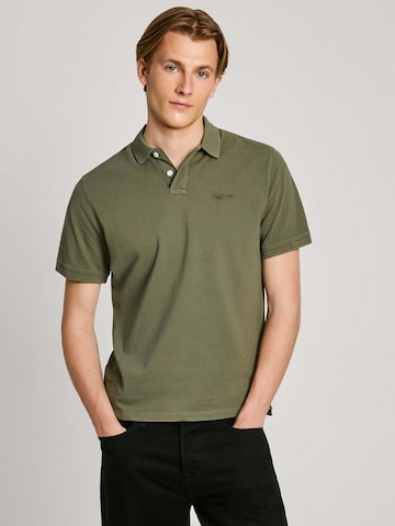 T-Shirt 'NEW OLIVER' Pepe Jeans en vert : devant