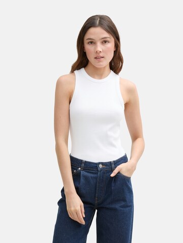 TOM TAILOR DENIM Top in White: front