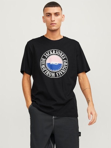 T-Shirt 'Cobin' JACK & JONES en noir : devant