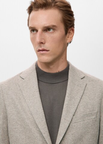 MANGO MAN Slim fit Suit Jacket 'Molina' in Beige
