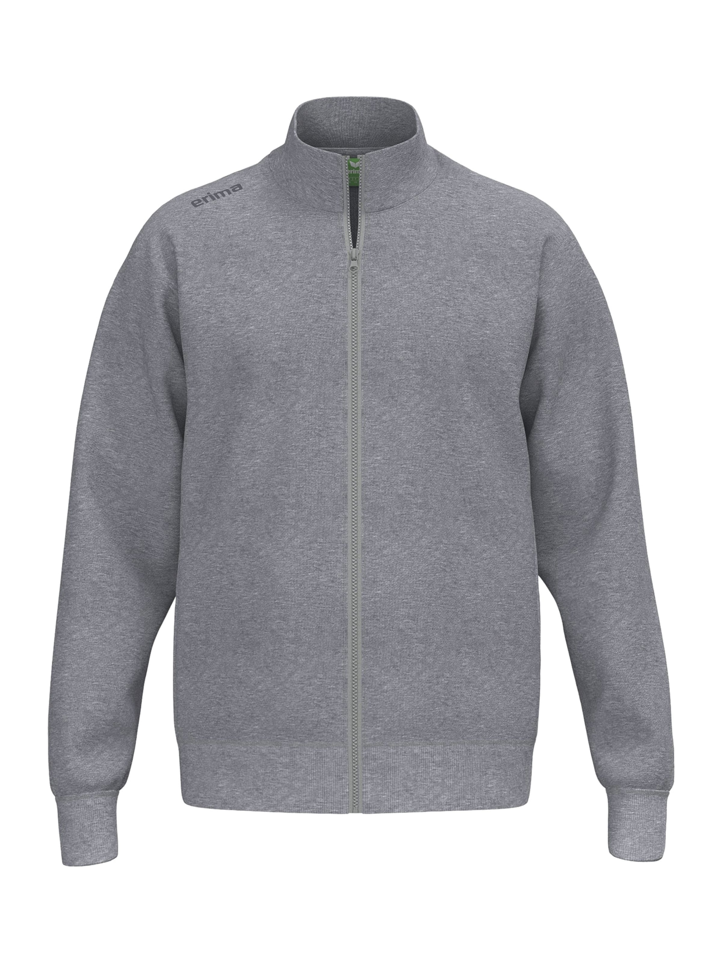 ERIMA Sweat jacket in Grey: front
