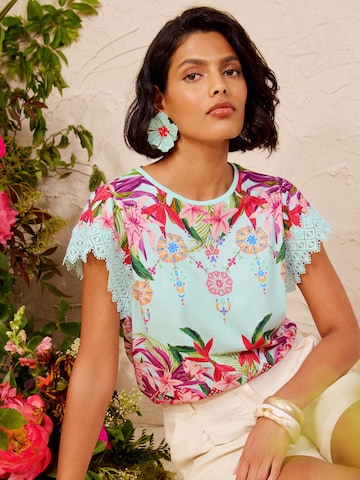 love & roses Shirt in Blue