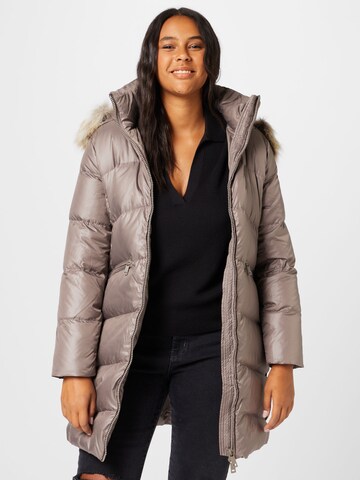 Calvin Klein Curve Winter Coat in Beige: front