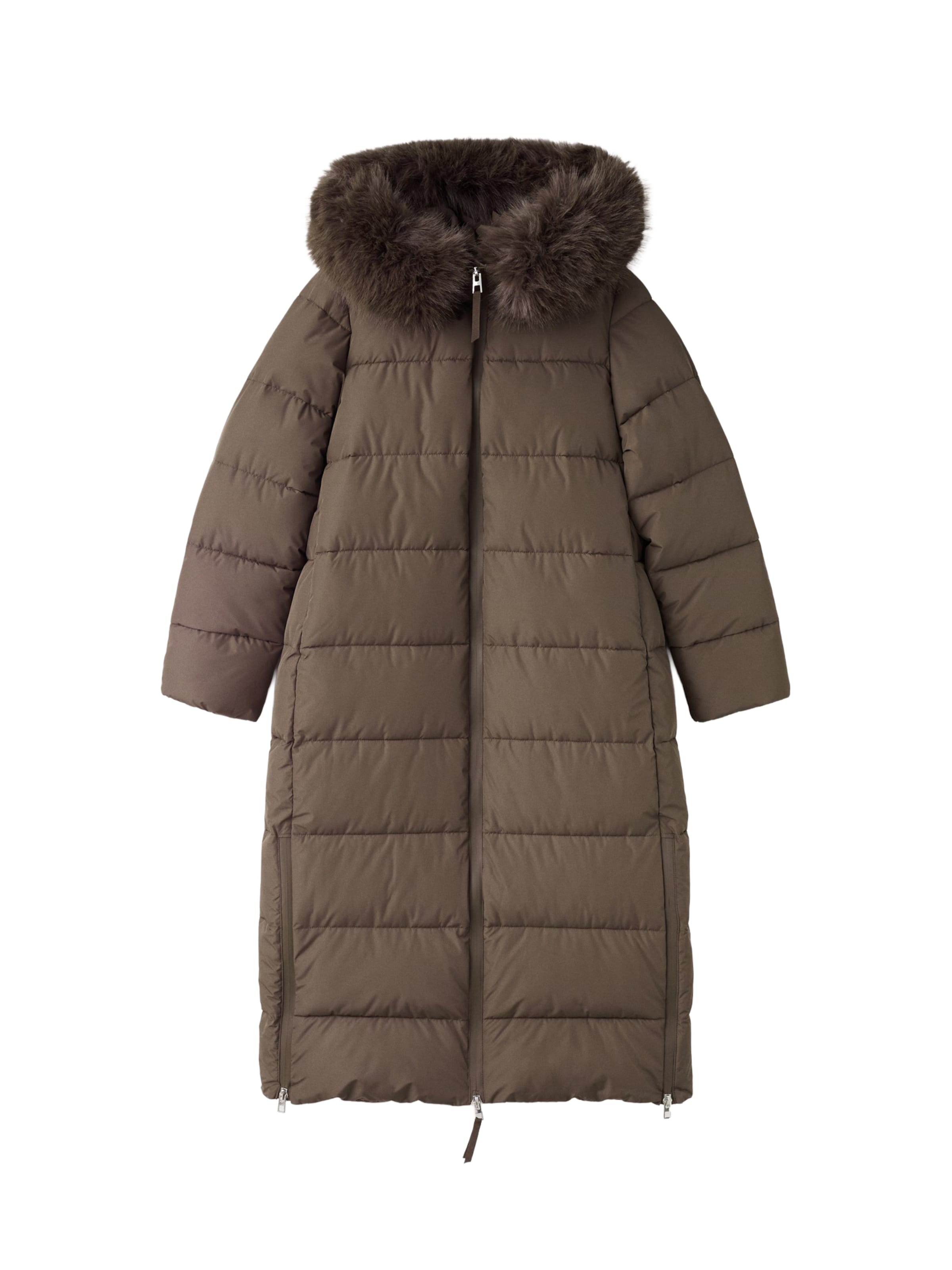 MANGO Mantel in schoko, Produktansicht