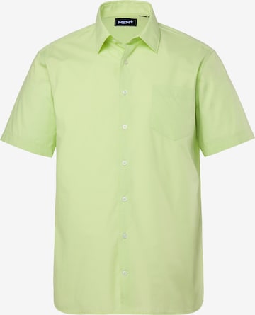 Men Plus Hemd in Grün: Vorderseite