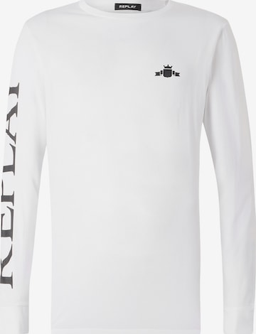 T-Shirt REPLAY en blanc : devant