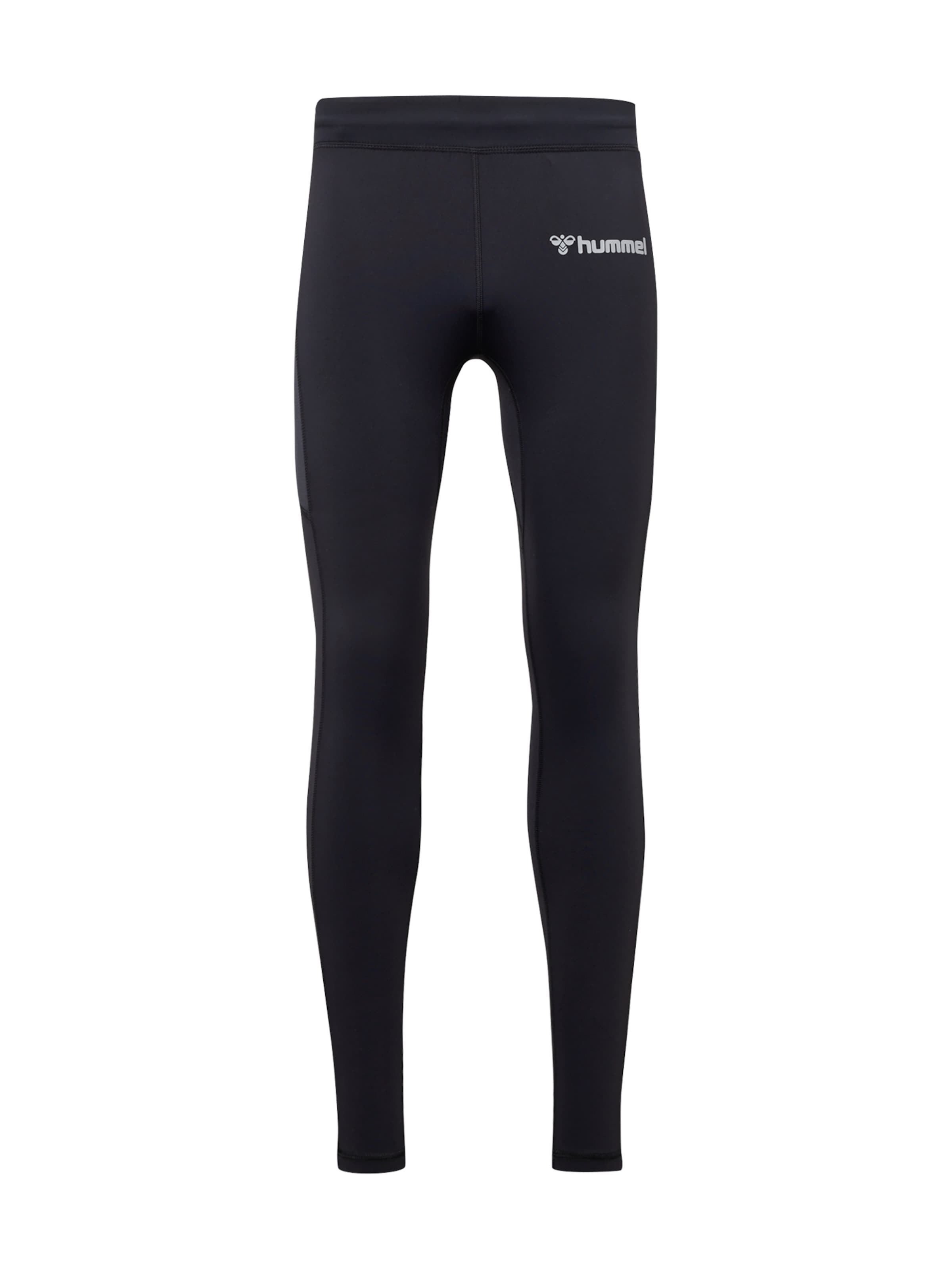 Hummel Skinny Sporthose in Schwarz: Vorderseite