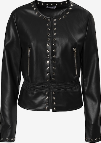 Influencer Välikausitakki värissä musta: etupuoli