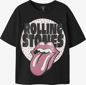 NAME IT - Camiseta 'The Rolling Stones' en negro: frente