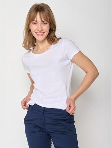 GREENBOMB Shirt in White: front