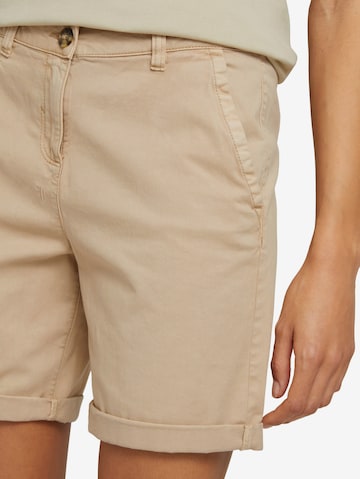 TOM TAILOR - regular Pantalón chino en beige