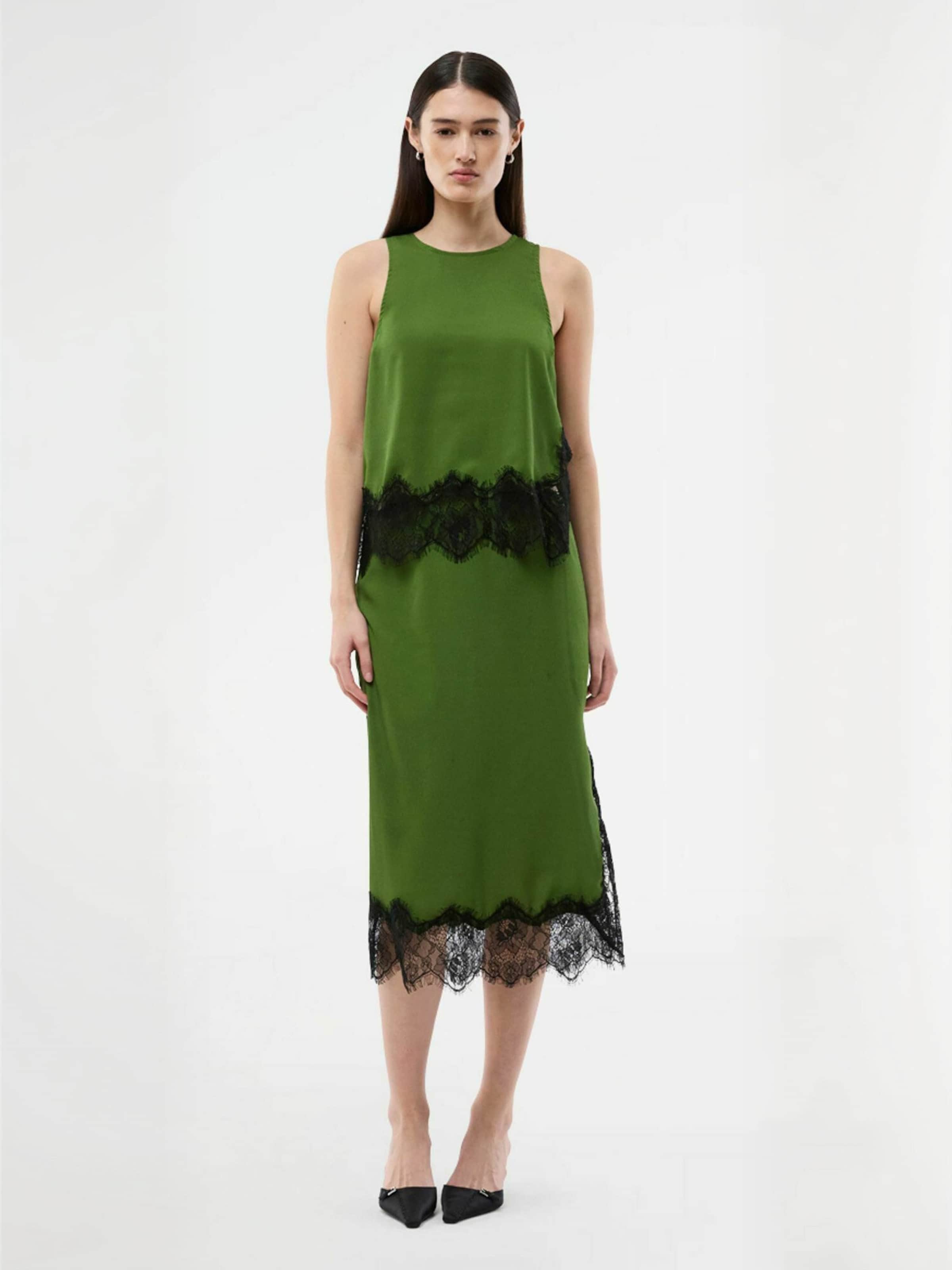 modström - Falda ' Birkmd ' en verde: frente