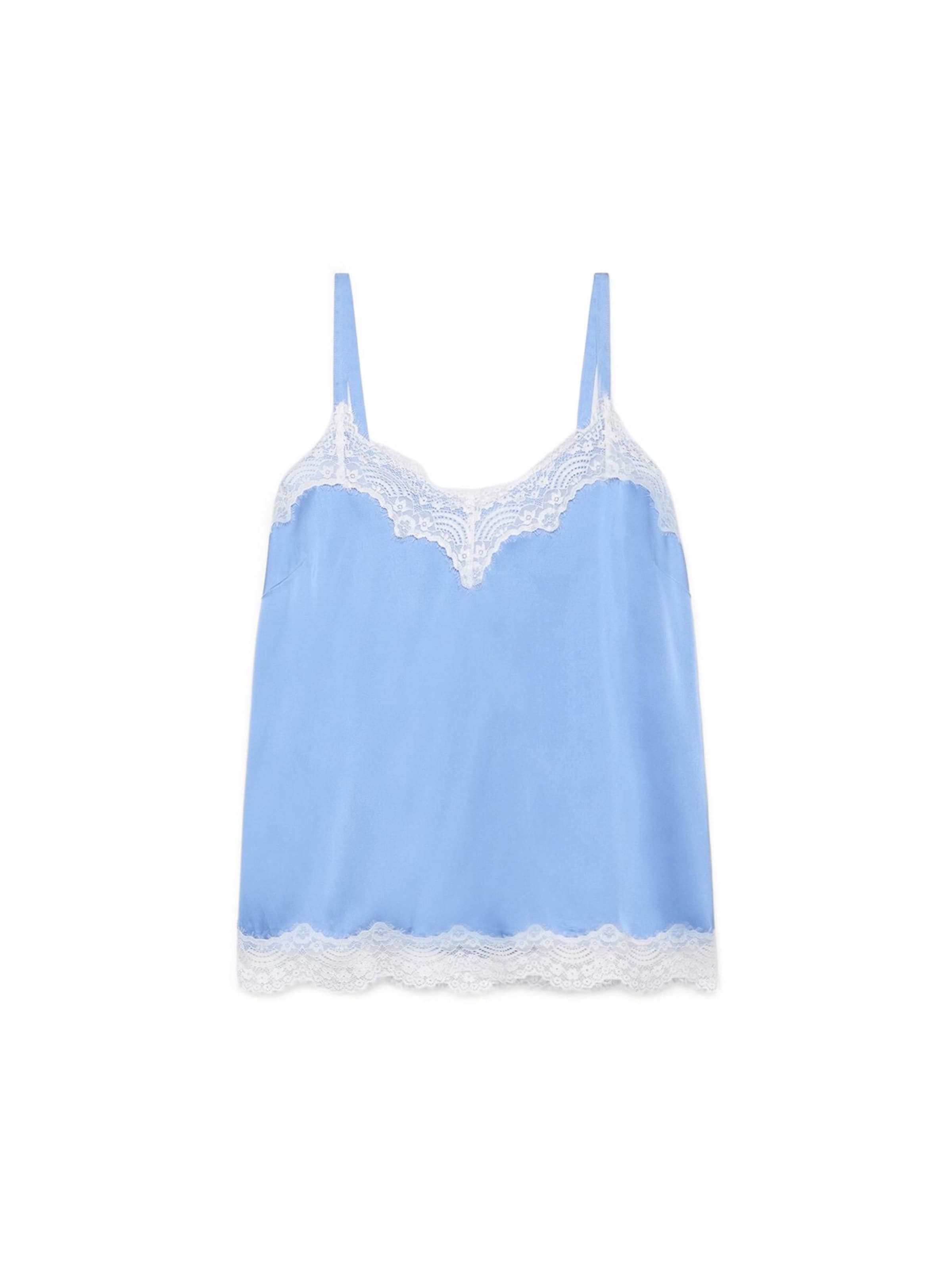 Fiorella Rubino - Top en azul: frente