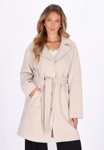 Manteau mi-saison faina en blanc : devant