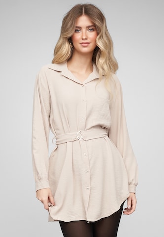 Cloud5ive Dress in Beige: front