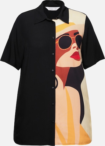 MIAMODA Blouse in Black: front