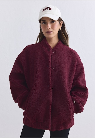 Aim'n - Casaco de velo funcional 'Pile Coach' em vermelho: frente