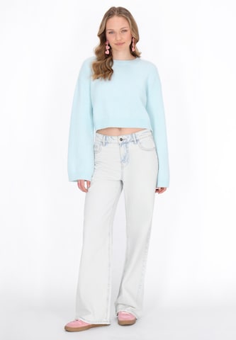 MYMO - Pullover em azul: frente