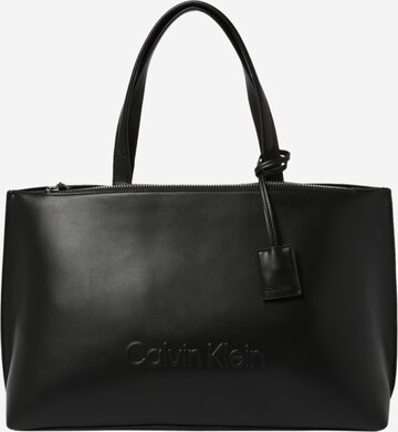 Calvin Klein Shopper in Zwart: voorkant