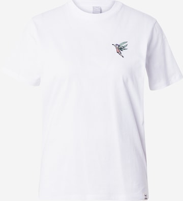 T-shirt 'Hazebell' Iriedaily en blanc : devant