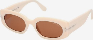 Lunettes de soleil 'CIELLE FT1187 25E' Tom Ford en beige : devant