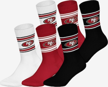 Chaussettes 'San Francisco 49Ers' Huddle en rouge : devant