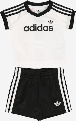 ADIDAS ORIGINALS Juoksupuku 'STS' värissä musta: etupuoli