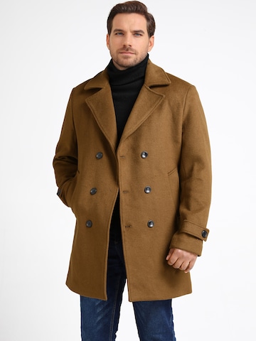 YOUTHUP Winter Coat in Brown: front
