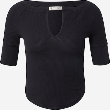 Free People - Camiseta 'Blake' en negro: frente