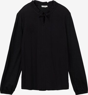 TOM TAILOR Shirt in Black: front