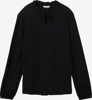 TOM TAILOR Shirt in Black: front