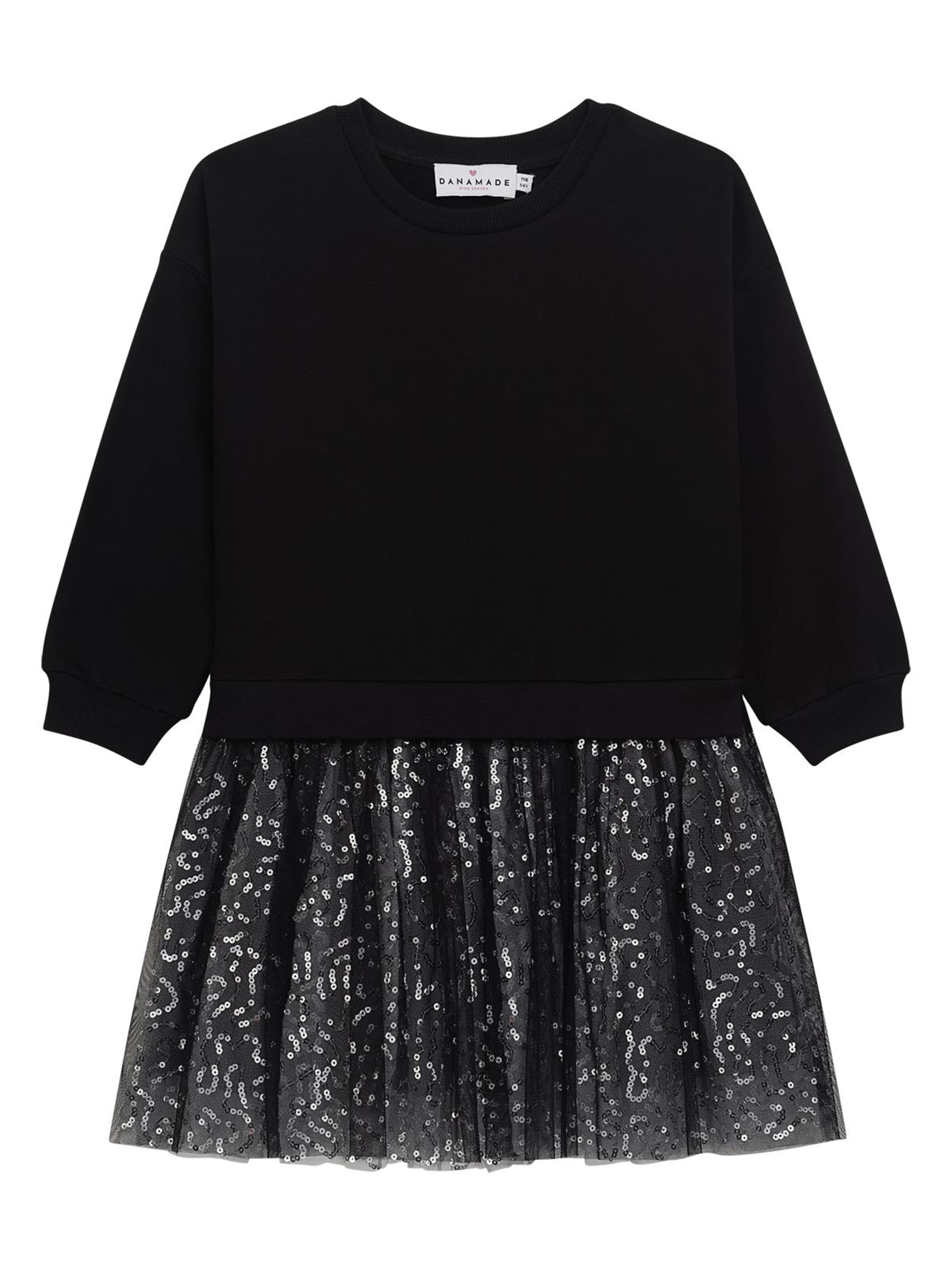 Danamade Dress in Black: front