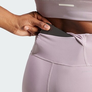 ADIDAS PERFORMANCE Skinny Workout Pants 'Dailyrun' in Purple