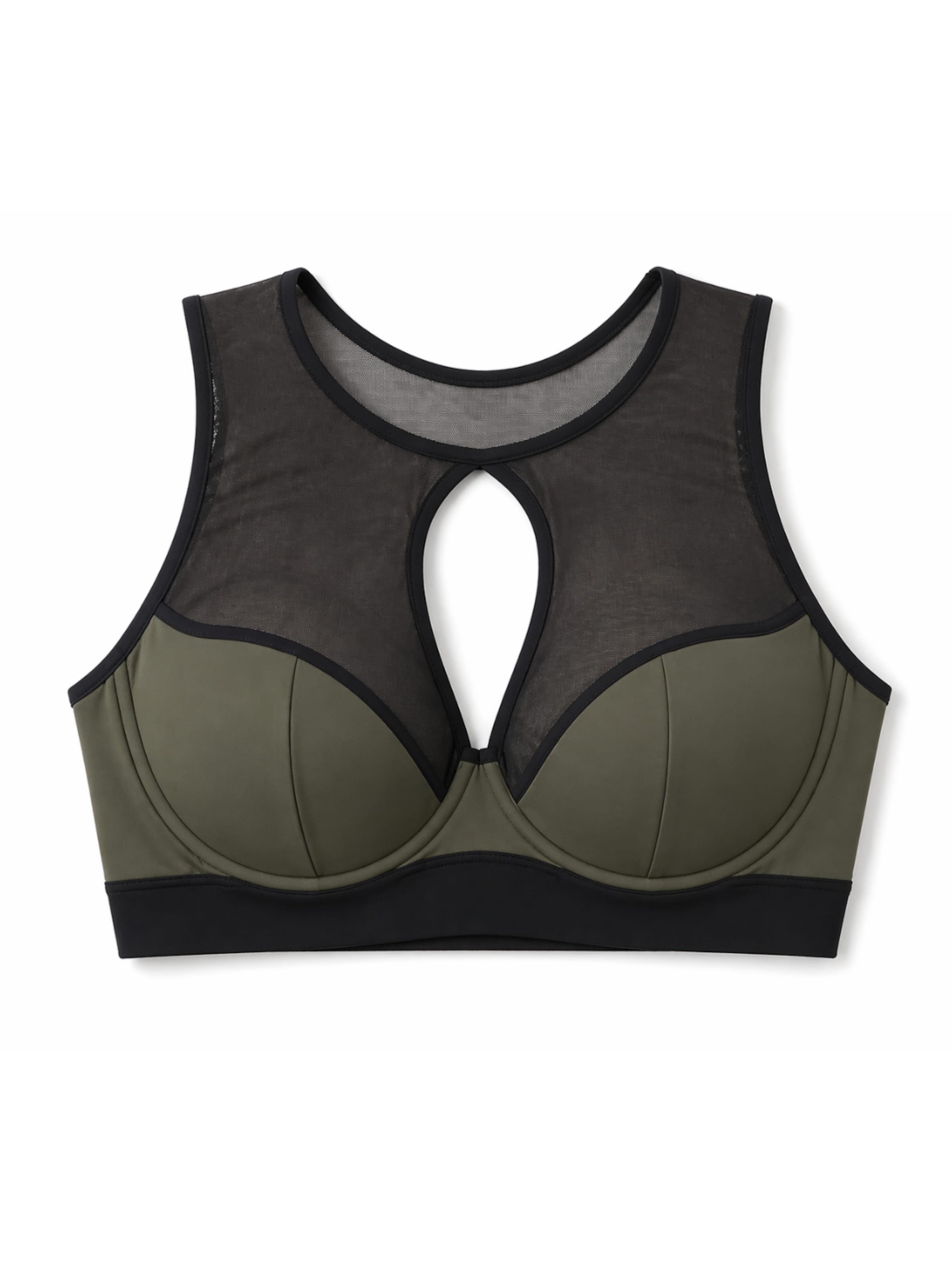 MILENKA Bralette Sports bra in Green: front