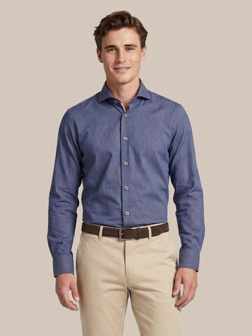 Suitable Regular fit Overhemd in Blauw: voorkant