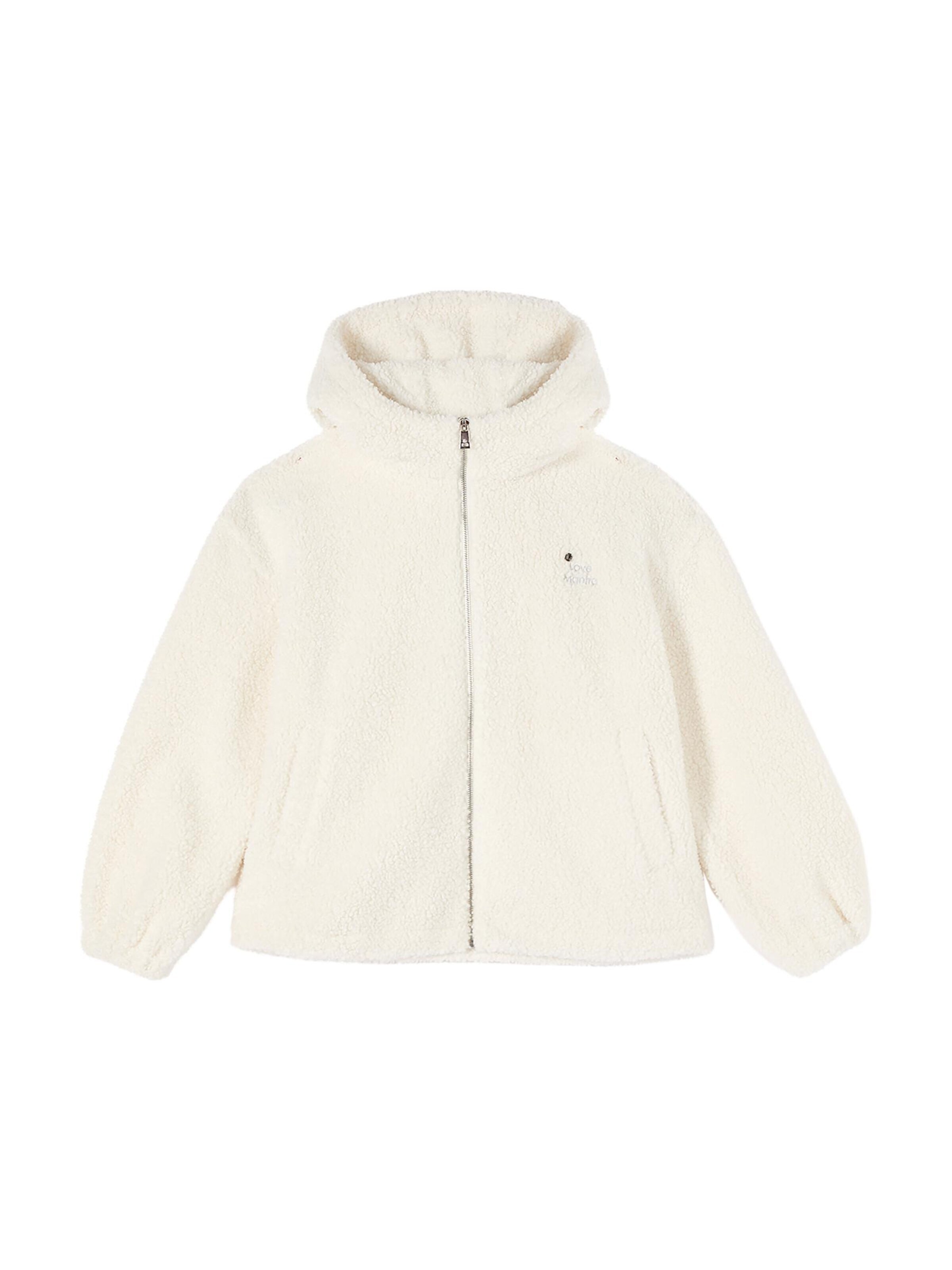 oltre - Sudadera con cremallera en blanco: frente