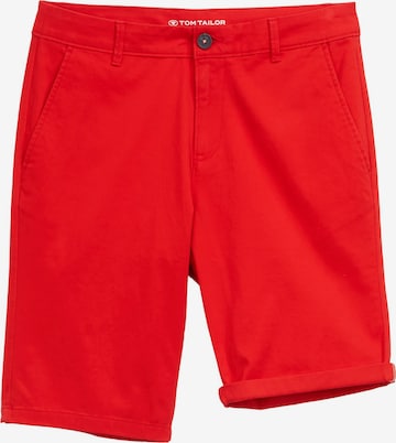 TOM TAILOR Chino trousers in Red: front
