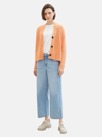 TOM TAILOR Knit Cardigan in Orange