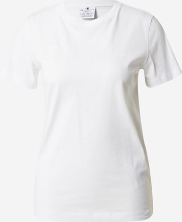 T-shirt Champion Authentic Athletic Apparel en blanc : devant