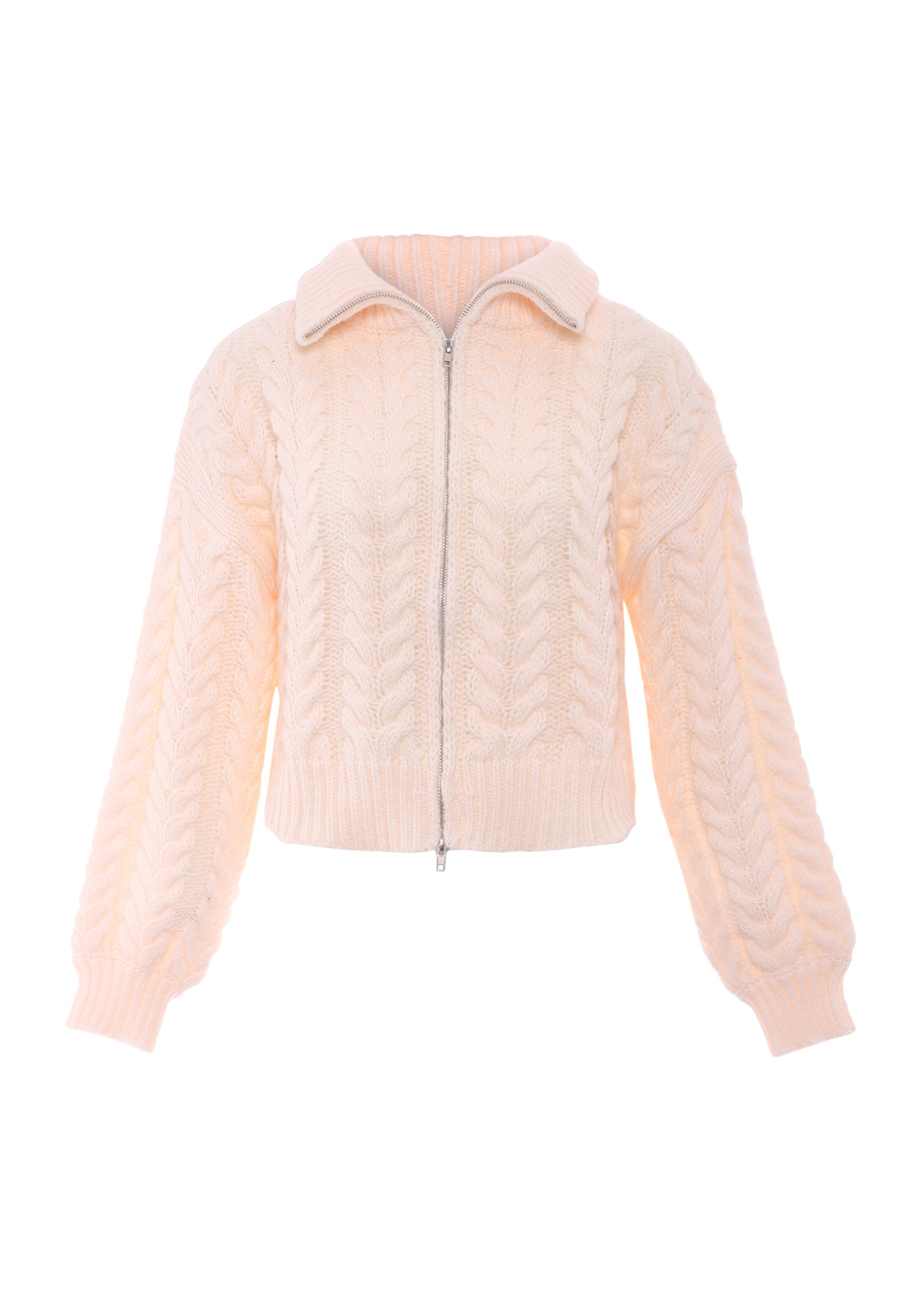 Sookie Pletena jopa | bela barva: sprednja stran