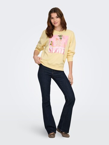ONLY Sweatshirt 'Kita' in Yellow