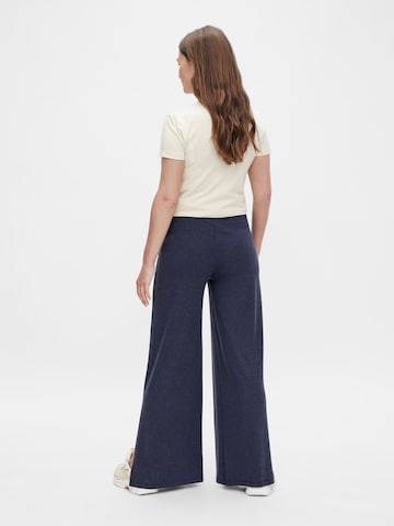 MAMALICIOUS Loose fit Trousers 'Petra' in Blue