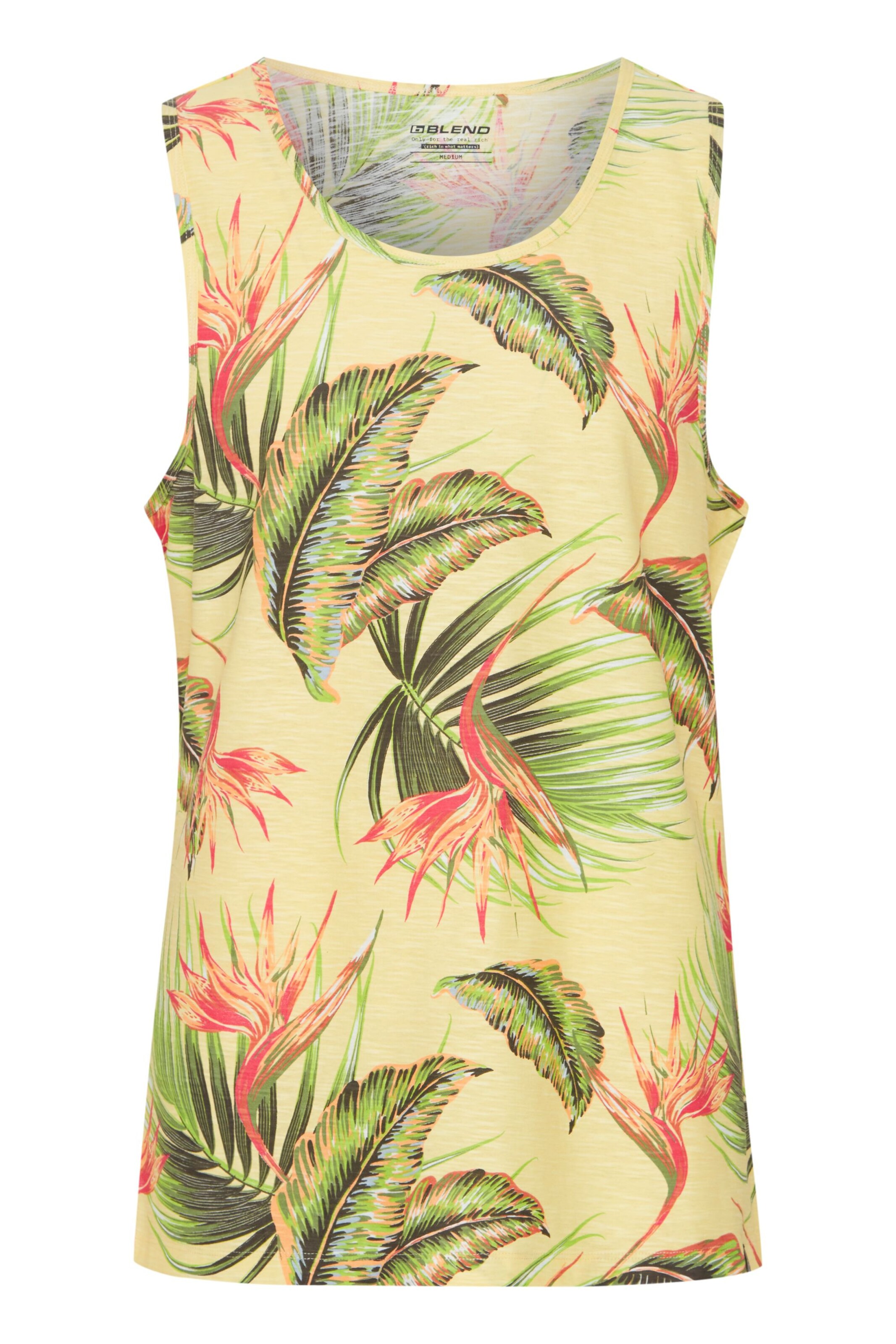 BLEND - Camiseta 'Bhtros' en amarillo: frente