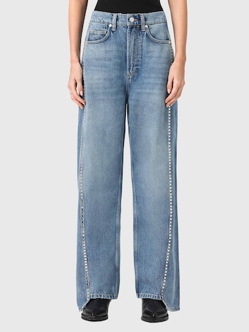 AllSaintsWide Leg/ Široke nogavice Traperice 'FRANKIE' - plava boja: prednji dio