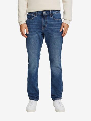 ESPRIT Slimfit Jeans in Blauw: voorkant