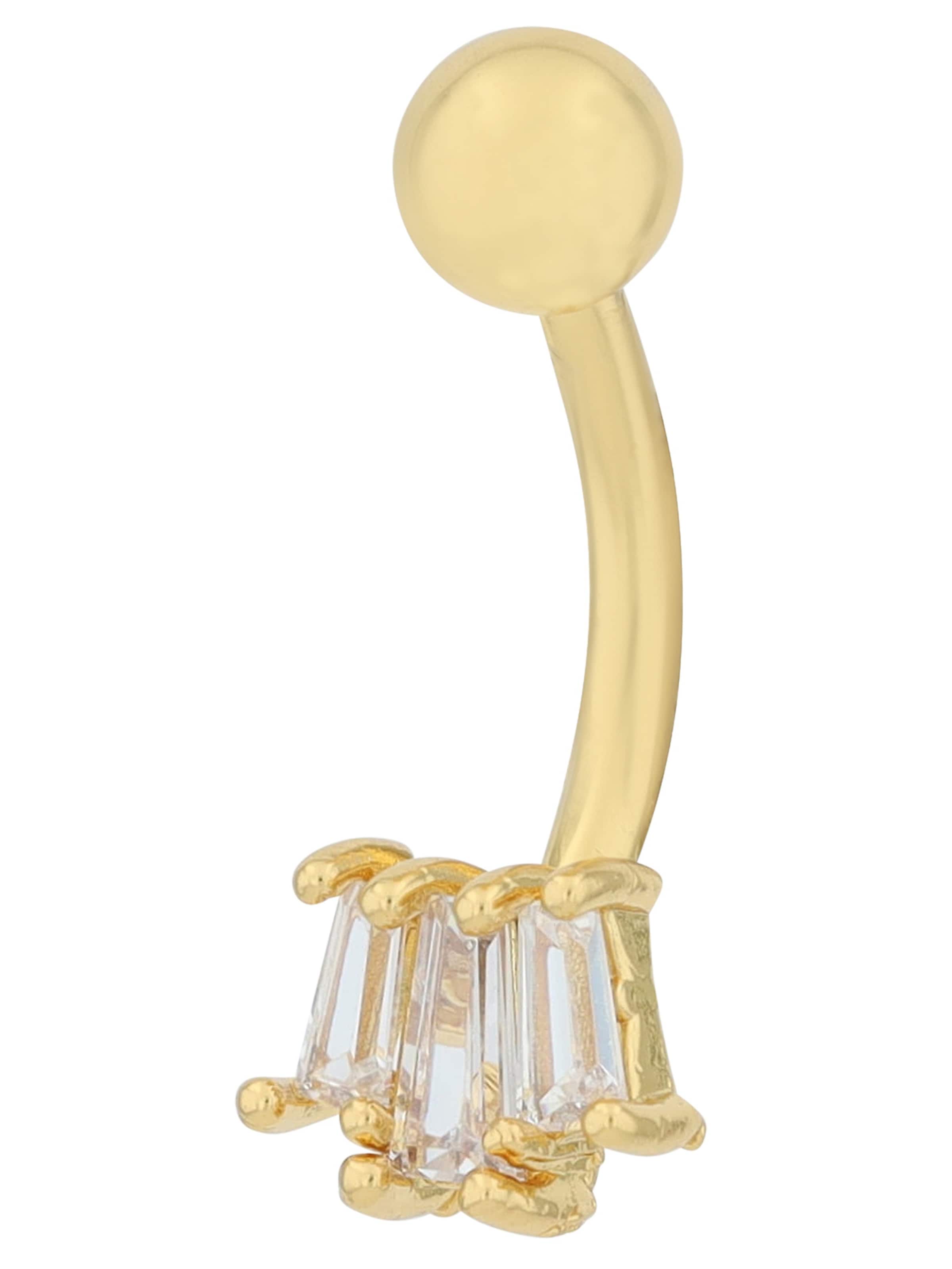 Akzent Piercings 'Zirkonia' in Gold