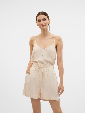 Haut 'VMMymilo' VERO MODA en beige : devant